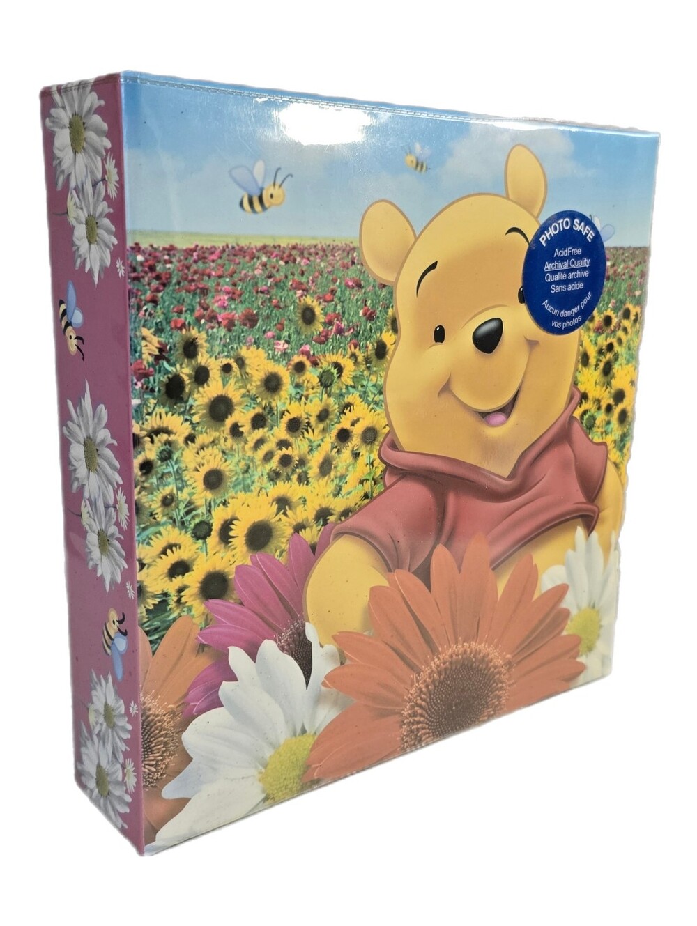 NEW Vtg Disney Winnie the Pooh Sunflower Photo Album 4x6 200 Photos Acid Free
